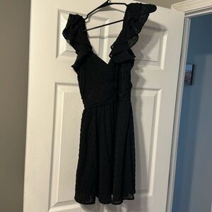 Altar’d State Black flowy midi dress